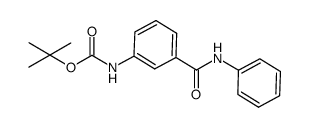 tert-butyl (3-(phenylcarbamoyl)phenyl)carbamate结构式