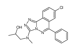 1-[(8-chloro-6-phenyl-[1,2,4]triazolo[3,4-a]phthalazin-3-yl)-methylamino]propan-2-ol Structure