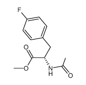 methyl (S)-2-acetylamino-3-(4-fluorophenyl)propanoate结构式