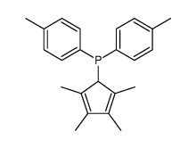 1-(di-p-tolylphosphino)-2,3,4,5-tetramethylcyclopentadiene Structure