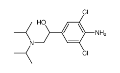 1-(4-Amino-3,5-dichloro-phenyl)-2-diisopropylamino-ethanol结构式