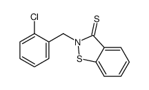 2-[(2-chlorophenyl)methyl]-1,2-benzothiazole-3-thione结构式