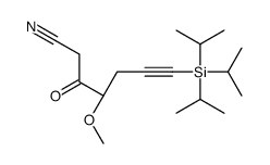 (4R)-4-methoxy-3-oxo-7-tri(propan-2-yl)silylhept-6-ynenitrile Structure