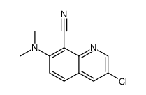 3-chloro-7-(dimethylamino)quinoline-8-carbonitrile结构式