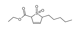 1,1-Dioxo-5-pentyl-2,5-dihydro-1H-1λ6-thiophene-2-carboxylic acid ethyl ester Structure