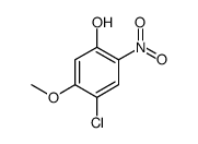 Phenol, 4-chloro-5-methoxy-2-nitro Structure