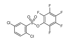 2,3,4,5,6-PENTAFLUOROPHENYL 2,5-DICHLOROBENZENESULPHONATE结构式