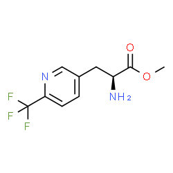 3-PYRIDINEPROPANOIC ACID, A-AMINO-6-(TRIFLUOROMETHYL)-, METHYL ESTER, (AS)- structure