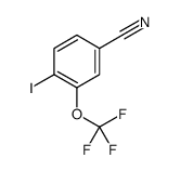 4-Iodo-3-(trifluoromethoxy)benzonitrile结构式