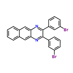 2,3-Bis(3-bromophenyl)benzo[g]quinoxaline结构式