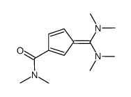 6,6-bis(dimethylamino)-2-(dimethylcarbamoyl)pentafulvene结构式