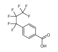 4-(1,1,2,2,3,3,3-heptafluoropropyl)benzoic acid结构式