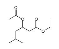 ethyl 3-acetyloxy-5-methylhexanoate结构式
