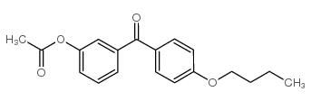 3-ACETOXY-4'-BUTOXYBENZOPHENONE结构式