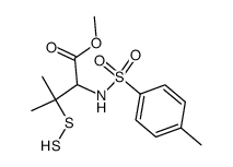 D-1-(p-Tolylsulfonamido)-1-(methoxycarbonyl)-2-methyl-2-propyl Hydrodisulfide Structure