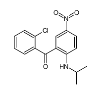 (2-chlorophenyl)-[5-nitro-2-(propan-2-ylamino)phenyl]methanone Structure