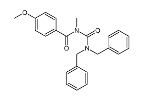 N-(dibenzylcarbamoyl)-4-methoxy-N-methylbenzamide Structure