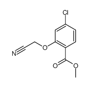 methyl 4-chloro-2-(cyanomethoxy)benzoate Structure