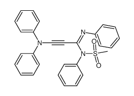 3-Diphenylamino-N1-mesyl-N1,N2-diphenylpropiolamidin结构式