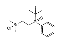 2-t-butyl-phenylthiophosphinylethyl-dimethylzinnchlorid Structure