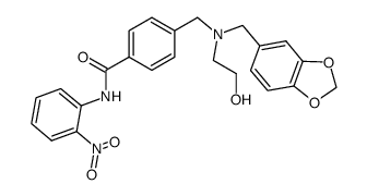 4-{[(1,3-benzodioxol-5-ylmethyl)(2-hydroxyethyl)amino]methyl}-N-(2-nitrophenyl)benzamide Structure