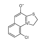 9-chloro-1,2-dihydrothiazolo(3,2-a)quinolinium-4-olate结构式