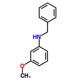N-苄基-3-甲氧基苯胺结构式