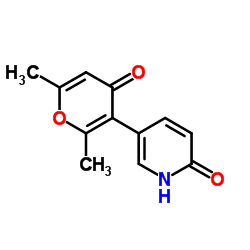 5-(2,6-Dimethyl-4-oxo-4H-pyran-3-yl)-2(1H)-pyridinone Structure