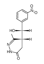 (R)-5-[(S)-Hydroxy-(3-nitro-phenyl)-methyl]-6-methyl-4,5-dihydro-2H-pyridazin-3-one Structure