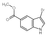 3-溴吲哚-5-甲酸甲酯结构式