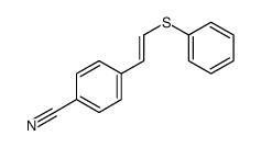 4-(2-phenylsulfanylethenyl)benzonitrile结构式