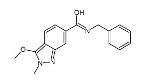 N-benzyl-3-methoxy-2-methylindazole-6-carboxamide结构式