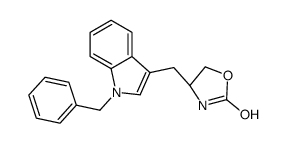 (4S)-4-[(1-benzylindol-3-yl)methyl]-1,3-oxazolidin-2-one Structure