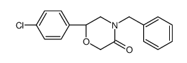 (6S)-4-benzyl-6-(4-chlorophenyl)morpholin-3-one结构式