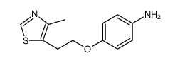 Benzenamine, 4-[2-(4-methyl-5-thiazolyl)ethoxy]结构式