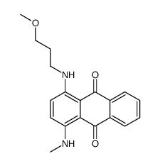 1-[(3-methoxypropyl)amino]-4-(methylamino)anthraquinone结构式