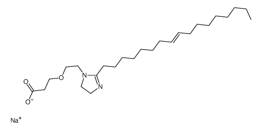sodium (Z)-3-[2-[2-(heptadec-8-enyl)-4,5-dihydro-1H-imidazol-1-yl]ethoxy]propionate结构式