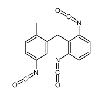 1,3-diisocyanato-2-[(5-isocyanato-2-methylphenyl)methyl]benzene结构式