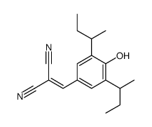 2-[[3,5-di(butan-2-yl)-4-hydroxyphenyl]methylidene]propanedinitrile Structure