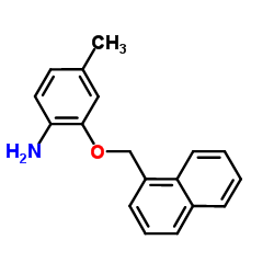 4-Methyl-2-(1-naphthylmethoxy)aniline结构式