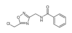 Benzamide, N-[[5-(chloromethyl)-1,2,4-oxadiazol-3-yl]methyl] Structure