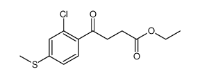 Benzenebutanoic acid, 2-chloro-4-(methylthio)-γ-oxo-, ethyl ester结构式