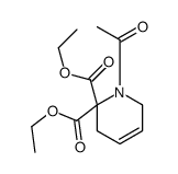 diethyl 1-acetyl-2,5-dihydropyridine-6,6-dicarboxylate结构式