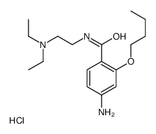 2-[(4-amino-2-butoxybenzoyl)amino]ethyl-diethylazanium,chloride Structure