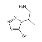 1-(1-aminopropan-2-yl)-2H-tetrazole-5-thione结构式