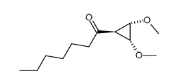 1-((1s,2R,3S)-2,3-dimethoxycyclopropyl)heptan-1-one结构式