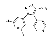 5-Amino-3-(3,5-dichlorophenyl)-4-(4-pyridyl)isoxazole结构式