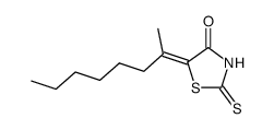 5-(1-methyl-heptylidene)-2-thioxo-thiazolidin-4-one Structure