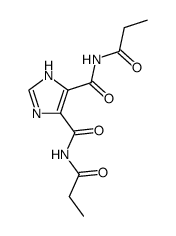 1H-imidazole-4,5-dicarboxylic acid bis-propionylamide Structure