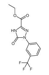 ethyl 5-oxo-1-[3-(trifluoromethyl)phenyl]-4,5-dihydro-1H-1,2,4-triazole-3-carboxylate Structure